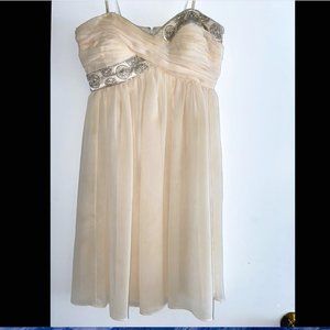 Beige/ Bone/ Yellow MAGGY LONDON dress